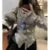 Autumn Hotsweet Long Sleeve Single Breasted Cardigans Gyaru Color Knitting O-neck Sweater