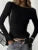 Patchwork Inner T-shirt Top for High Waist Slim Irregular Ruched Female Commute Tee