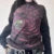 Y2k Fairy Cyber Grunge T-shirts for Skull Graphic Print Long Sleeve Tees 90s E- Gothic Emo Tops Clothes