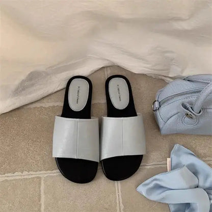 Shoes Slippers Soft Loafers Slides Summer Clogs Woman Comfort Rubber Silver Flat Beach Concise Shoes Silver ' Slip