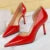 Shoes 8 Cm Heels Patent Leather Woman Pumps Stilettos Lady Shoes Party Shoes High Heels 43