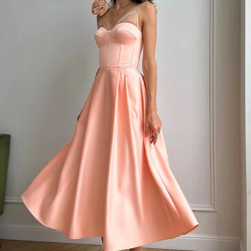 French Flower Design Sling Long Dress Spring Deep Vneck Hollow Party Dress Summer Off Shoulder Lady Maxi Dress
