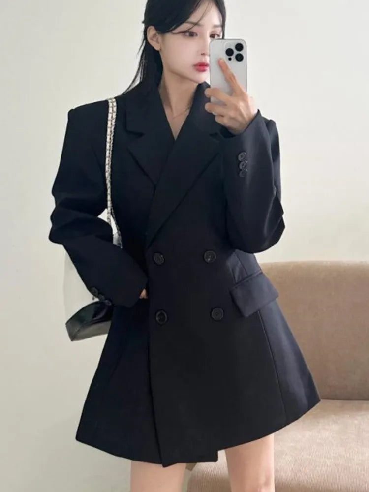 Autumn New Blazer Coats for Long Sleeve Office Lady Korean Loose Street Trends Blazers Jacket