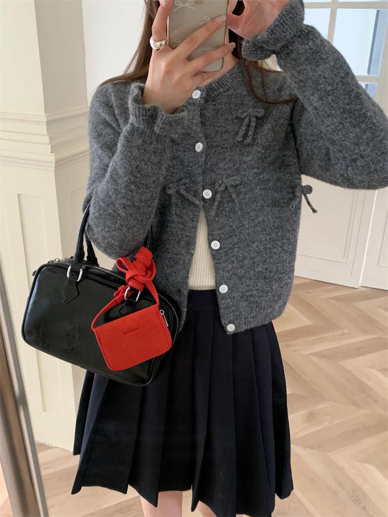 Sweet Coats Loose Office Lady Soft Autumn Ol Sweaters Knitted New Slim Daily