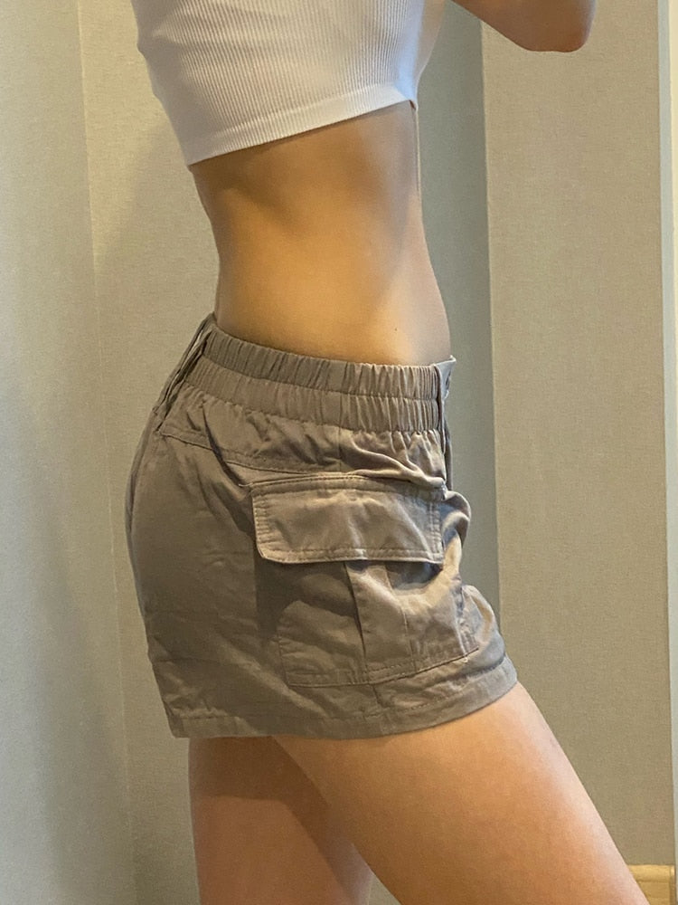 Low Waisted Shorts Harajuku Retro Basic Sporty Bottom Biker