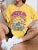 Dancing Skull Printed Female T-shirts Cool Comfortable Tshirts Funny Tee Shirts Hip Hop Oversized Tops