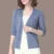 Thin Knitted Cardigan Summer Ice Silk Sun Protection Coat ’s Short Knit Sweater Hollow Out Shawl Jacket