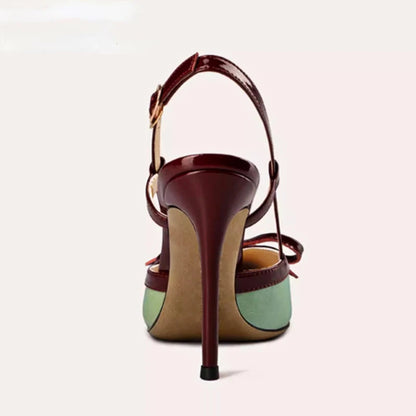 Satin Bow High Heels Pointed Toe Fine High Heel Sandals Muller Pumps Designer Party Dress Shoes