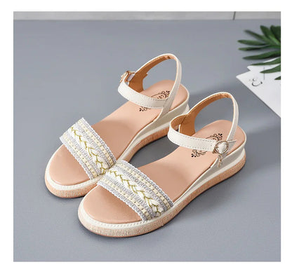 Size 31 32 33 Wedge Sandals Open Toe Shoes New Large Size 4144 Platform Open Toe Shoes