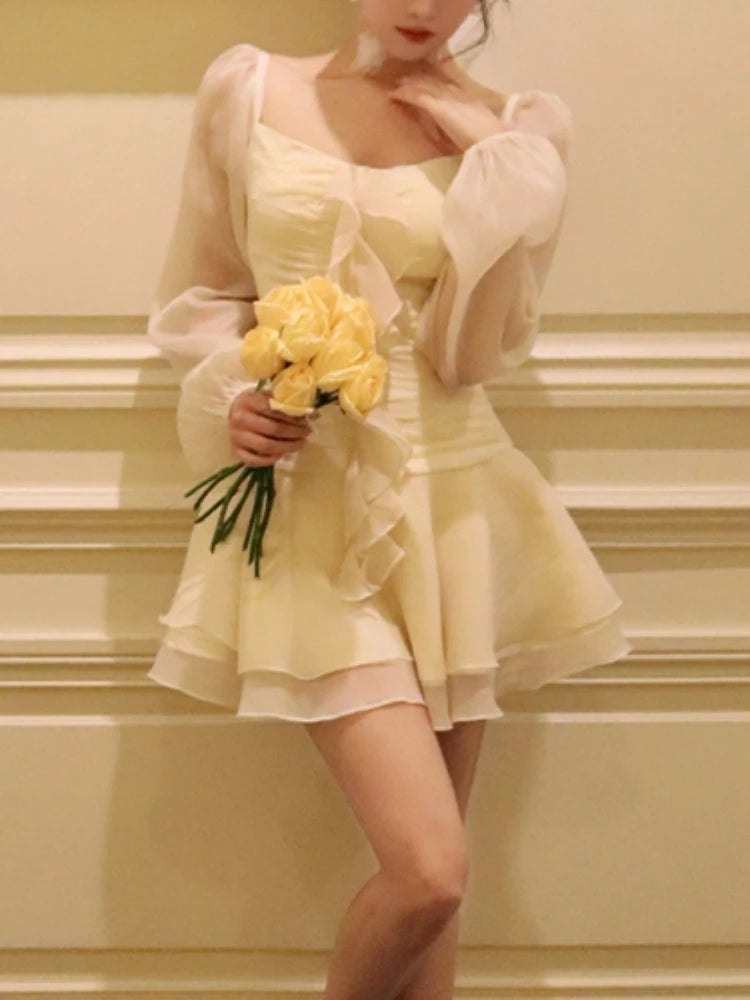 New Aline Mini Dress Party Birthday Evening Vestidos Female One Pieces Robe