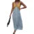 Dress Summer Clothes Contrast Color Patchwork V Neck Sleeveless Long Dresses Evening Party Dresses