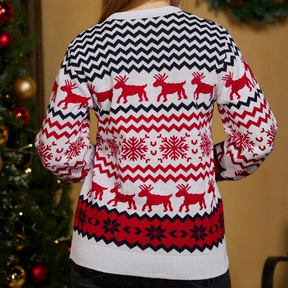 Couple Matching Sweaters Christmas Family Couples Jumpers Warm Thick