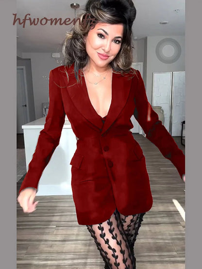 Blazer Pants Sets Single-breasted Blazer Cut Waist Coats Pearls Mesh Sheer Trousers Suits Y2k Clothes Matching Sets