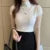 Woman Blouses Short Sleeve Summer Tops Blouse Turtleneck Knitted Blouse Shirt Tops Blouses Df4908