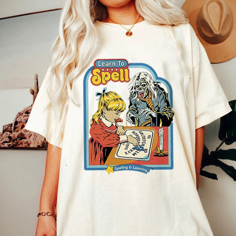 Satan Demon T-shirt Horror Devil Retro T-shirt