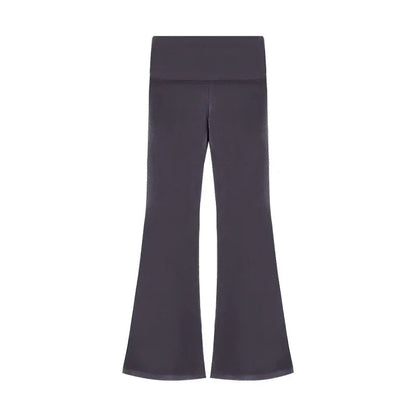 Korean Retro Splicing Color Allmatch Pants Autumn New Fake Twopiece Low Waist Slim Wide Leg Pants