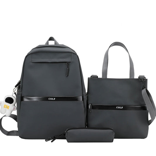 3 Pcs Set Harajuku Laptop Backpack Coating School Bags for Teenage Girl Kawaii College Student Kids Book Bag Rucksack