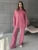Knit Zipper ’s Pants Sets for Slim Lapel Long Sleeve Pullover and Patchwork Straight Legg 2 Piece-set Winter