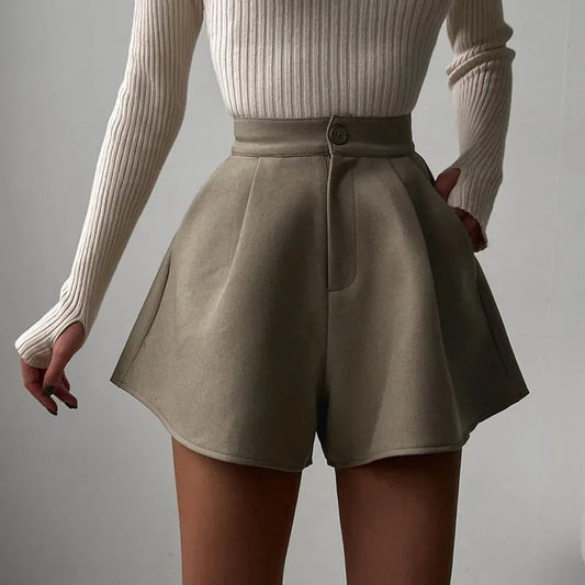 High Waist Wideleg Shorts Bottom Loose Aline Short Pants Leisure Summer New Shorts