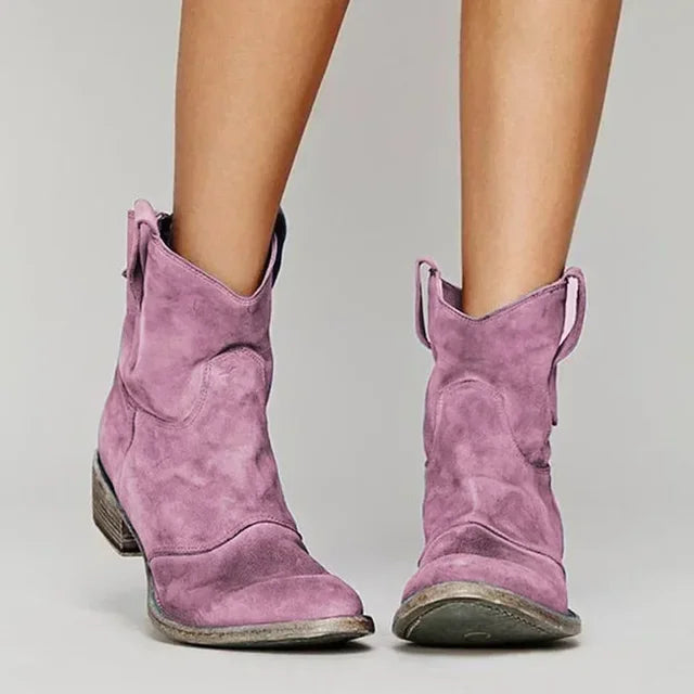 Trina - Retro Ankle Boots