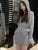 Autumn ’s Knitted Dresses for Hoodies V-neck Long Sleeve Bodycon Short Dress Korean Vestidos Mujer New