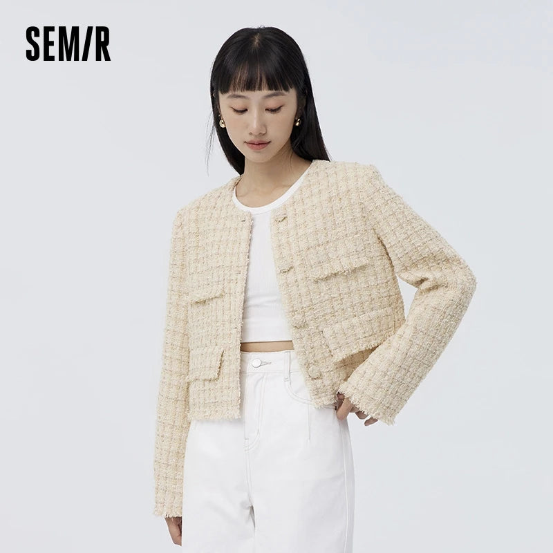 Coat Spring New Short Fur Edge Warm Coat