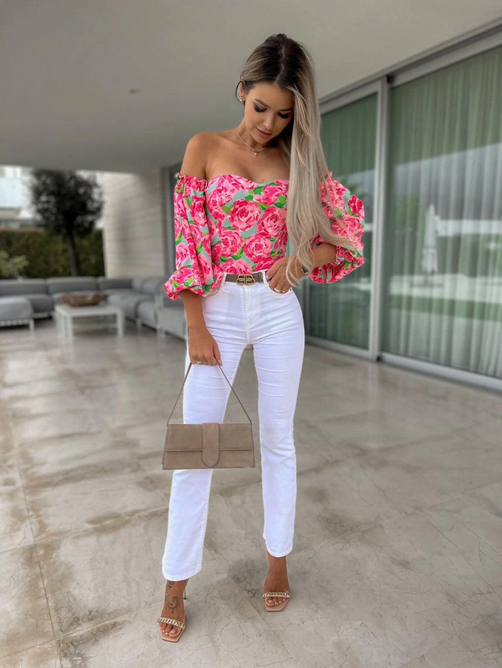 Top Summer Off Shoulder Blouses Holiday Slash Neck Tops
