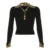 Leopard Up Turn Down Collar Button Long Sleeve Blouses S Autumn New Knitter Basic Top Tees