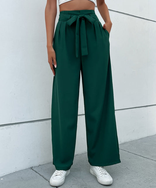 Pleat Front Belted Pants