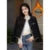 Cropped Tweed Jacket Black Quilted Coat Blazer Winter Single Breasted Thicken Outerwear Tops