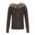 Fur Hooded Cardigan Fall Brown Knitted Zipper Coat Winter Street Outfits Korean Jacket 2000s