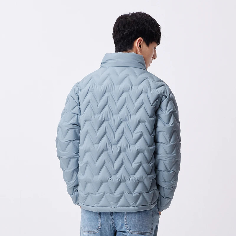 Down Jacket Waterproof Warm Collar Coat Daily New Winter Versatile Simple Color Down Jacket