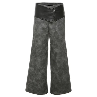 Classic Allmatch Cool Youth Vitality Patchwork Genderfree Wide Leg Pants Trousers