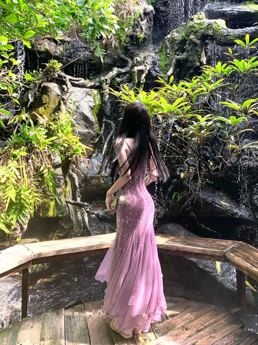 Even Party Midi Dress Female Bodycon Strap Dress Even Party Summer Outwear Beach Style Clothing Korean
