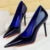 Shoes Patent Leather Pumps High Heels Pointed Lady Party Shoes Stilettos Heels Wedding Shoes