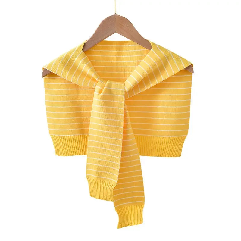 Shrugs Shoulder Shawl Fall Outwear All-match Candy Colors Knit Scarf-collar Harajuku Korean Sweet