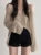 Korean Dongdaemun Off Shoulder Long Sleeve Sweater V-neck Oversize Pullover Youth Knitwear
