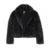 Street Shawl Collar Faux Fox Fur Coat Winter Cool Black Short Fur Jacket Overcoat
