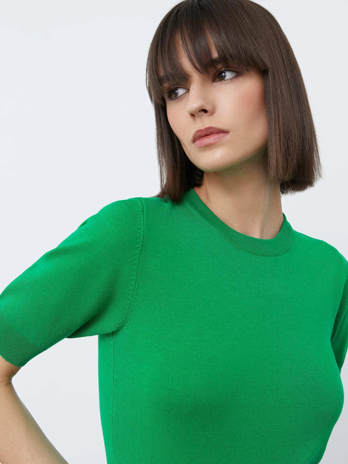 Summer Knitted Tshirt Short Sleeve Oneck Slim White Sweater Female Pullovers Knitwear