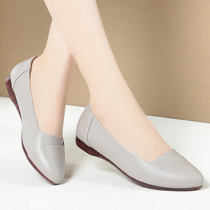 Flat Shoes Large Size Spring New Mommy Shoes Nontie Ballet Shoes