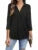 Spring Summer Style Blouses Shirts Lady Three Quarter Sleeve Turn-down Collar Color Loose Blouse Tops Df5012