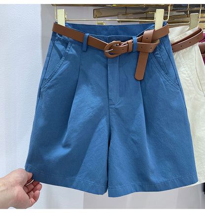 Denim Shorts High Waist Short Cotton Loose Bermuda Shorts