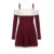 Christmas Dress Y2k Clothes Contrast Color Cold Shoulder Long Sleeve a Line Mini Dress Evening Party Dresses