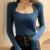 Basic Sweater Square Collar Knitted Pullovers Korean Long Sleeve Knitwear Simple All Match Jumpers New