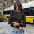 Y2k European and American Summer Open Back Top Long Sleeved Spicy Girl Shoulder T-shirt ’s Wear