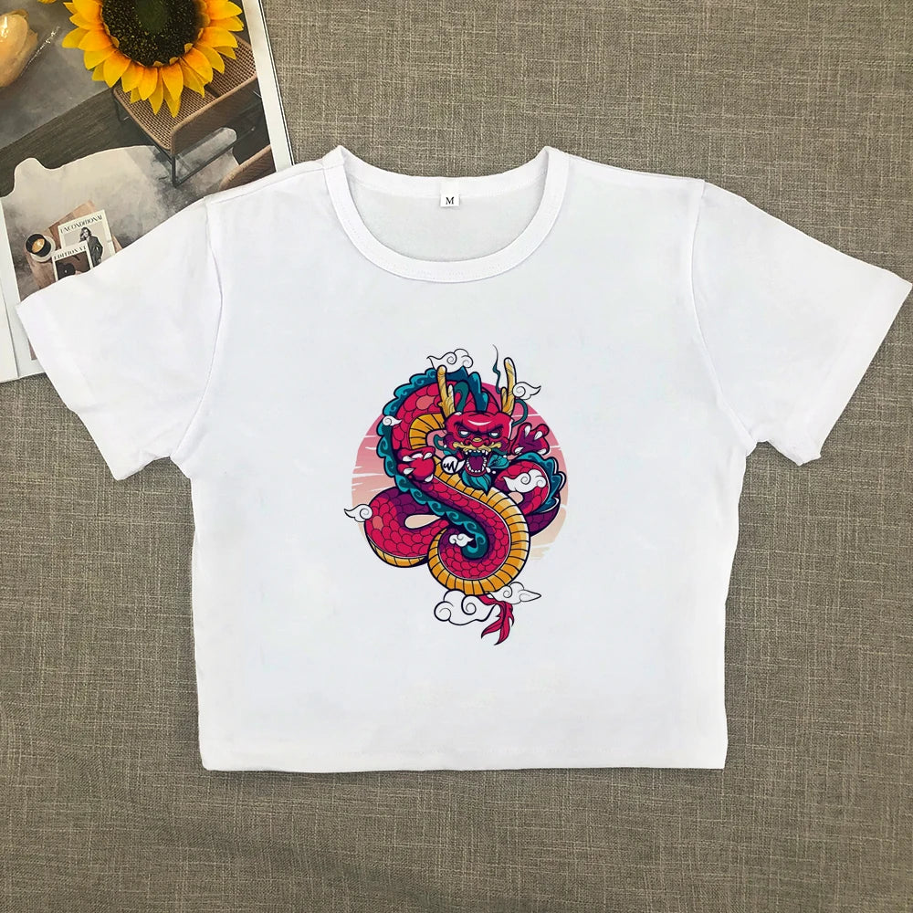 The Brand Is Shoulder-wearing Pure Want Short-sleeved T-shirt New Explosive All Matching Slimming Spice