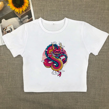 The Brand Is Shoulder-wearing Pure Want Short-sleeved T-shirt New Explosive All Matching Slimming Spice