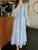 Autumn Midi Dresses for V-neck Flare Sleeves A-line Korean French Vestidos Mujer New