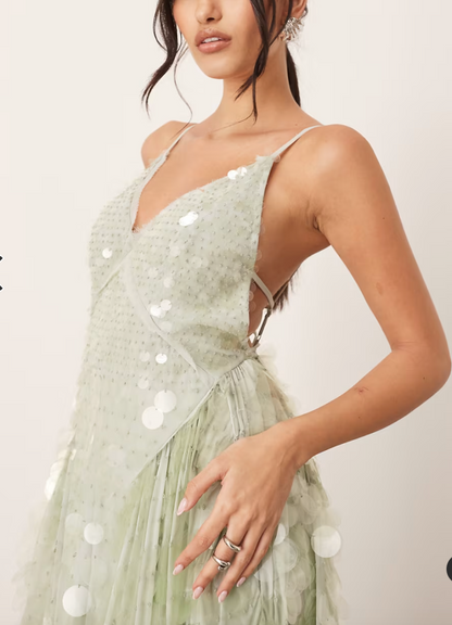 Alessia | Sequin Multi Maxi Dress
