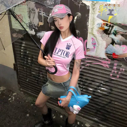 Scolptor Letter Print T-shirt